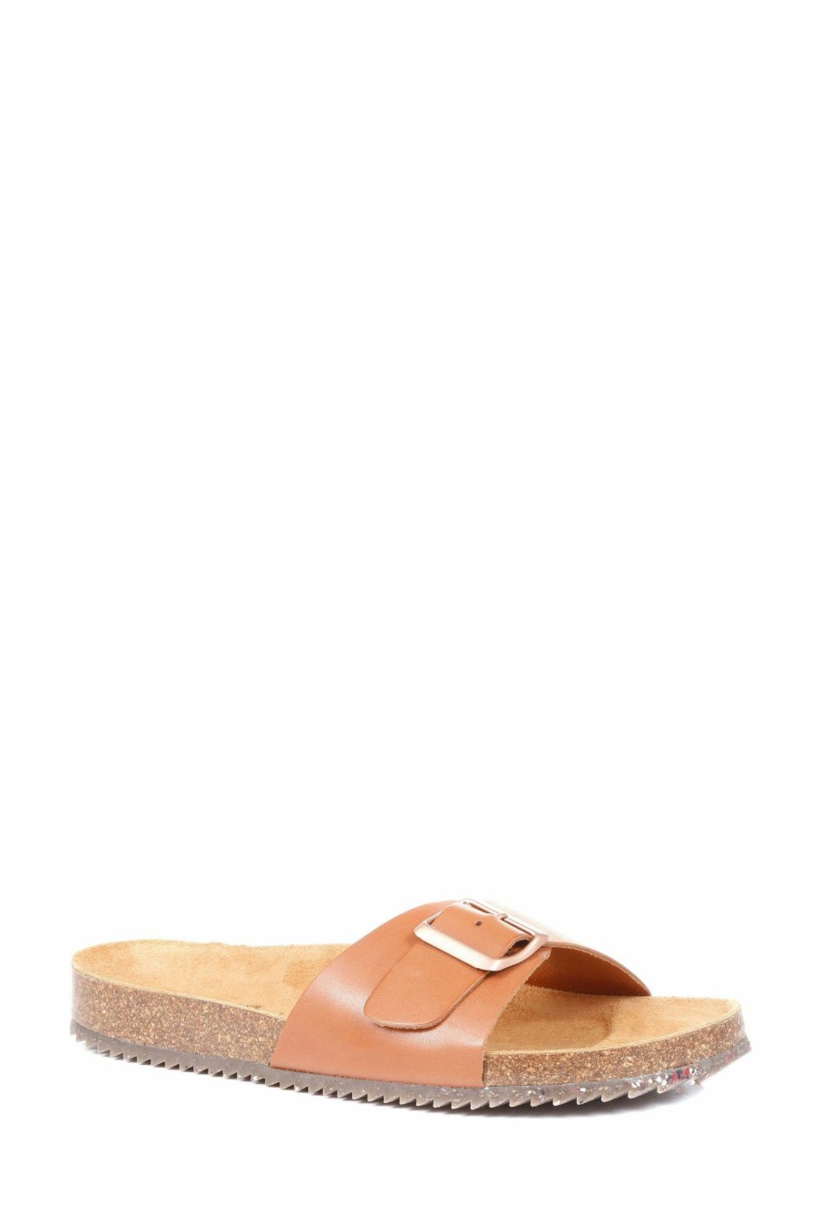 Sandals * | Jones Bootmaker Natural Tandi Leather Mule Sandals