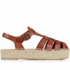 Sandals * | Jones Bootmaker Adelynn Tan Brown Platform Espadrille Sandals